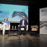 Inma Sanz, durante el aniversario del Laboratorio, esta mañana