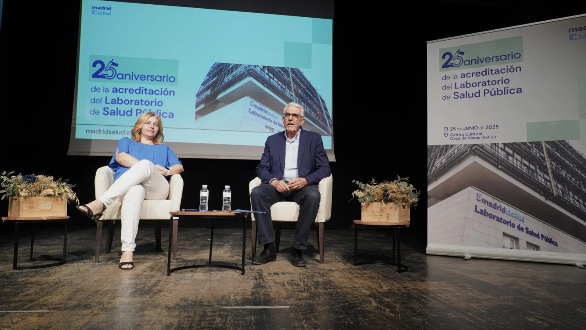 Inma Sanz, durante el aniversario del Laboratorio, esta mañana