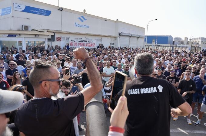 Protestas de trabajadores del metal en Cádiz