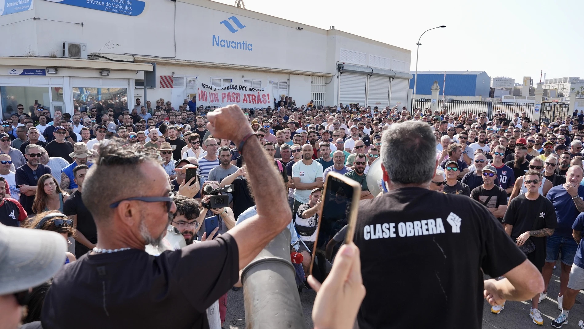 Protestas de trabajadores del metal en Cádiz