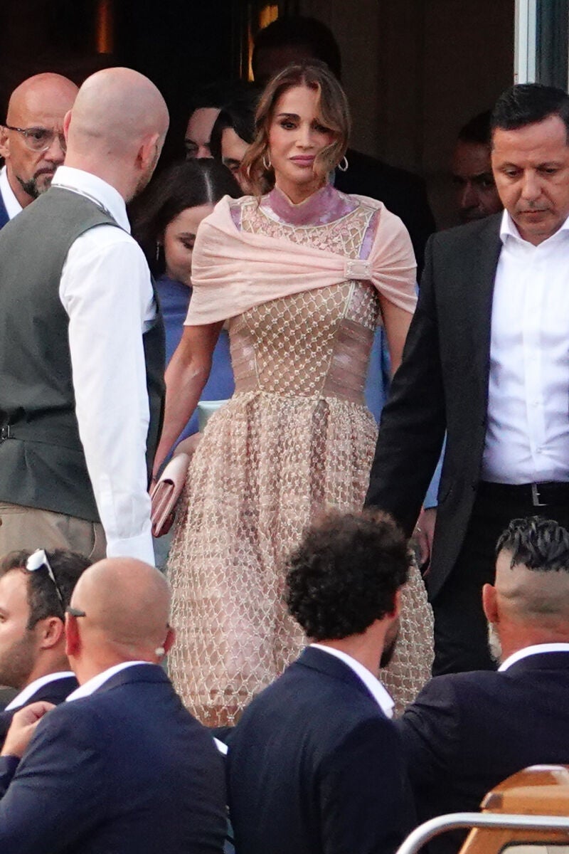 La Reina Rania de Jordania en la boda de Jeff Bezos y Lauren Sánchez