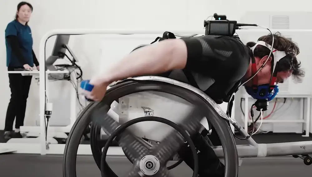 Evaluación de carrera en silla de ruedas