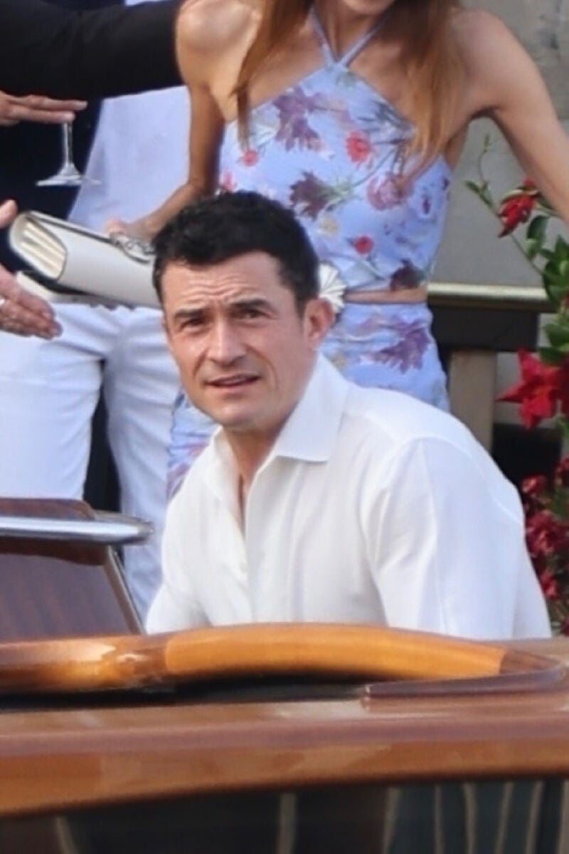 Orlando Bloom en la boda de Jeff Bezos y Lauren Sánchez