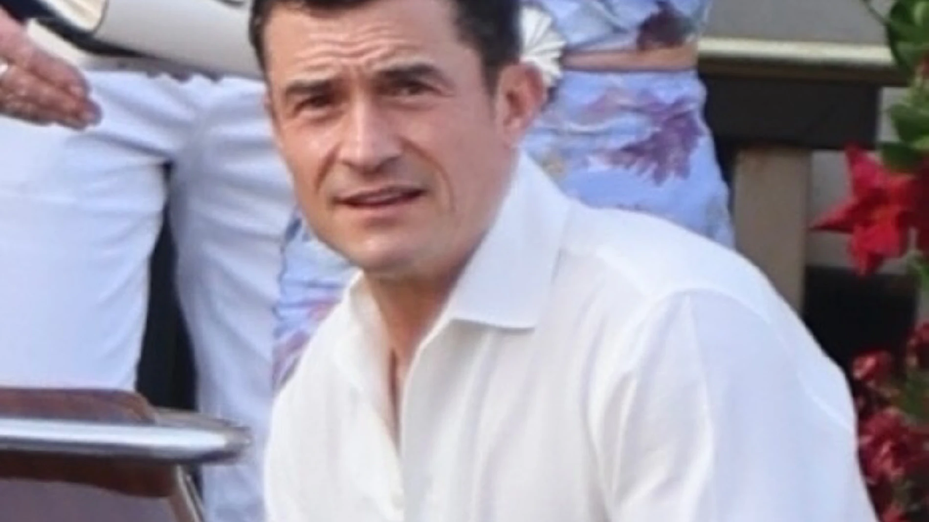 Orlando Bloom en la boda de Jeff Bezos y Lauren Sánchez