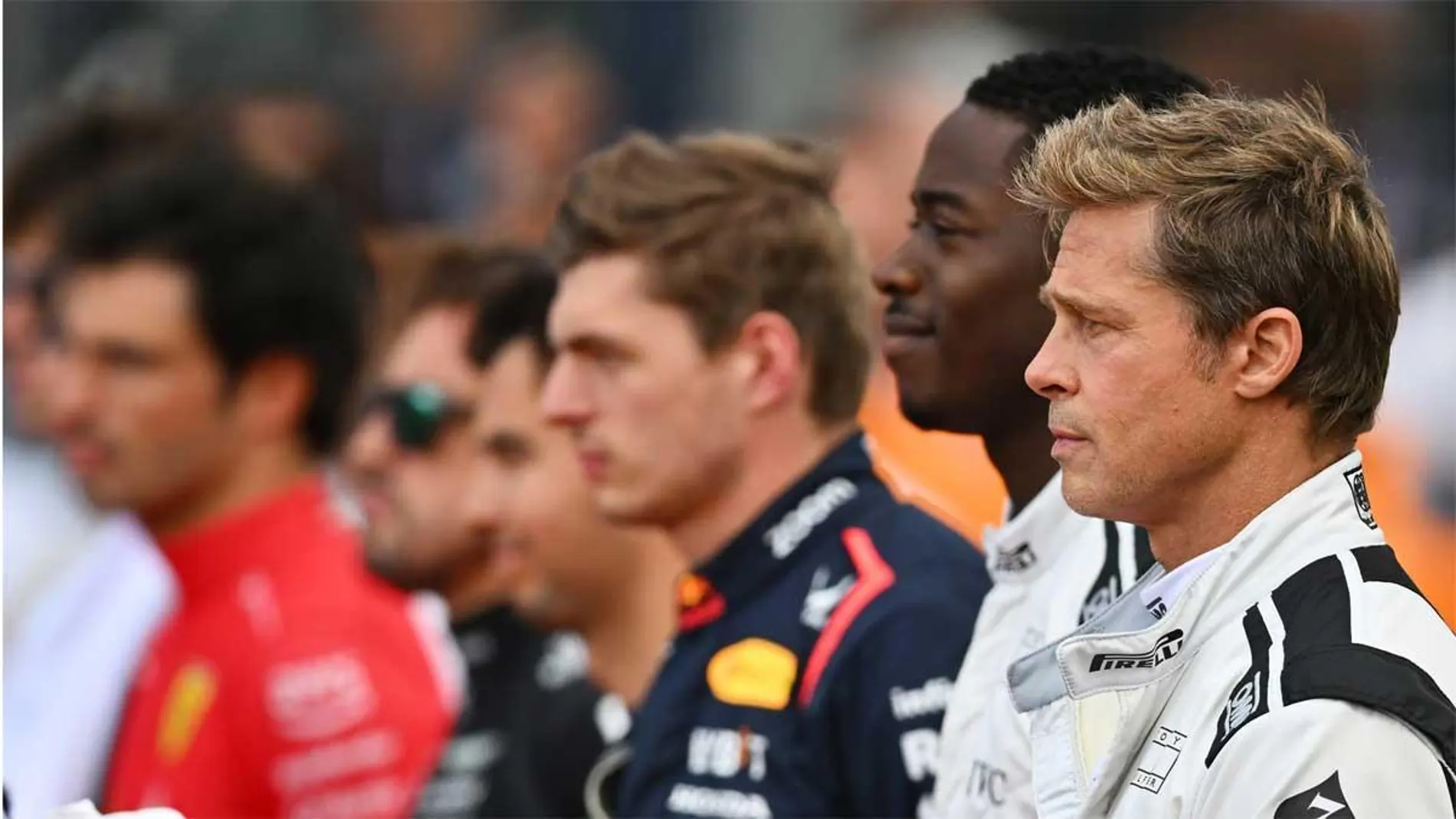 Brad Pitt en una escena de "F1"