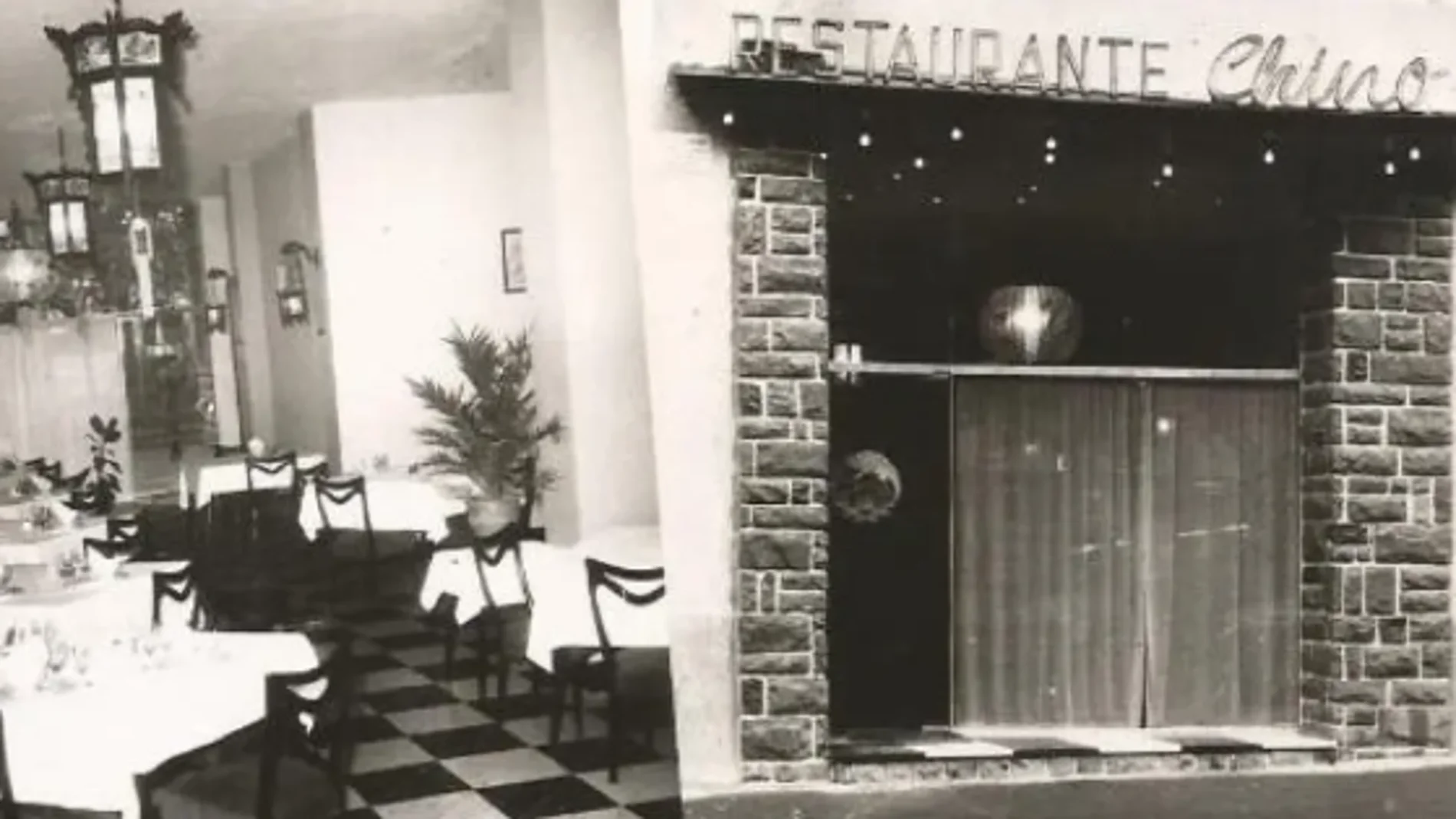 Interior y fachada del restaurante Chino