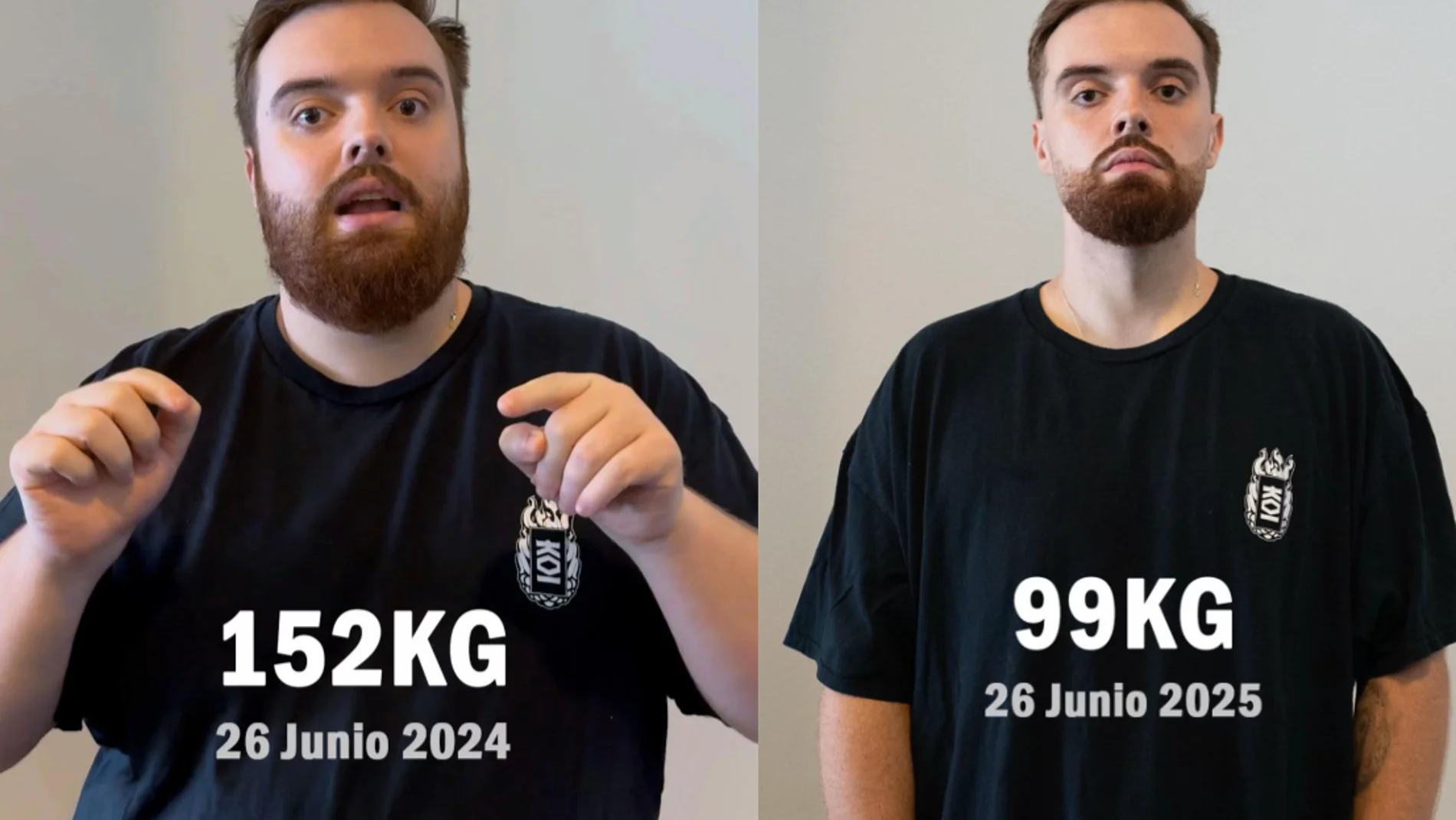 Ibai se emociona tras perder más de 50 kilos en un año durante su cambio físico