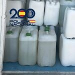 Garrafas de combustible intervenidas