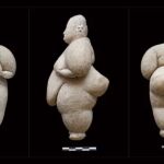 Estatuillas desenterradas en la antigua ciudad de Çatalhöyük. 
