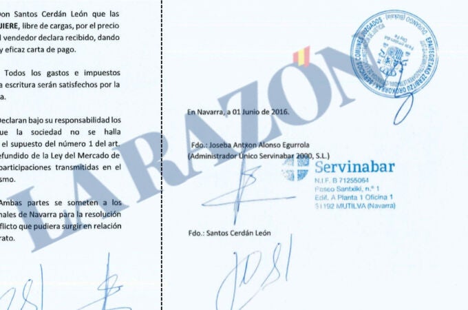 El contrato clave que implica a Santos Cerdán