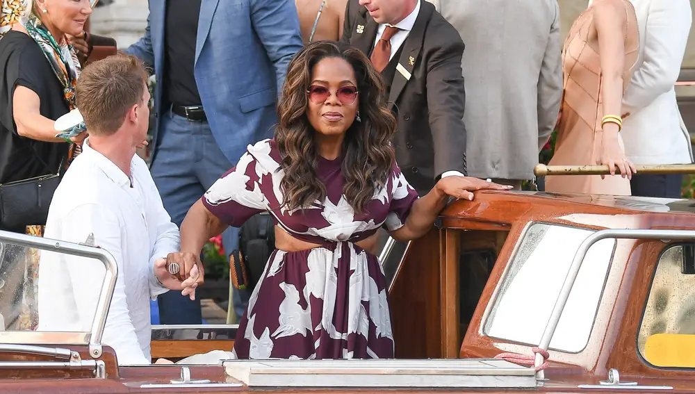 Oprah Winfrey en la boda de Jeff Bezos y Lauren Sánchez