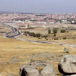 Tramo de la N-403 en Ávila