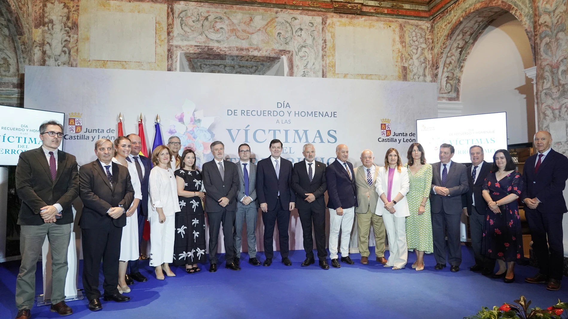 . El presidente de la Junta de Castilla y León, Alfonso Fernández Mañueco, participa en los actos conmemorativos del Día de Recuerdo y Homenaje a las Víctimas del Terrorismo de Castilla y León.