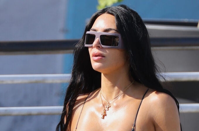 Kim Kardashian en Venecia tras la boda de Jeff Bezos