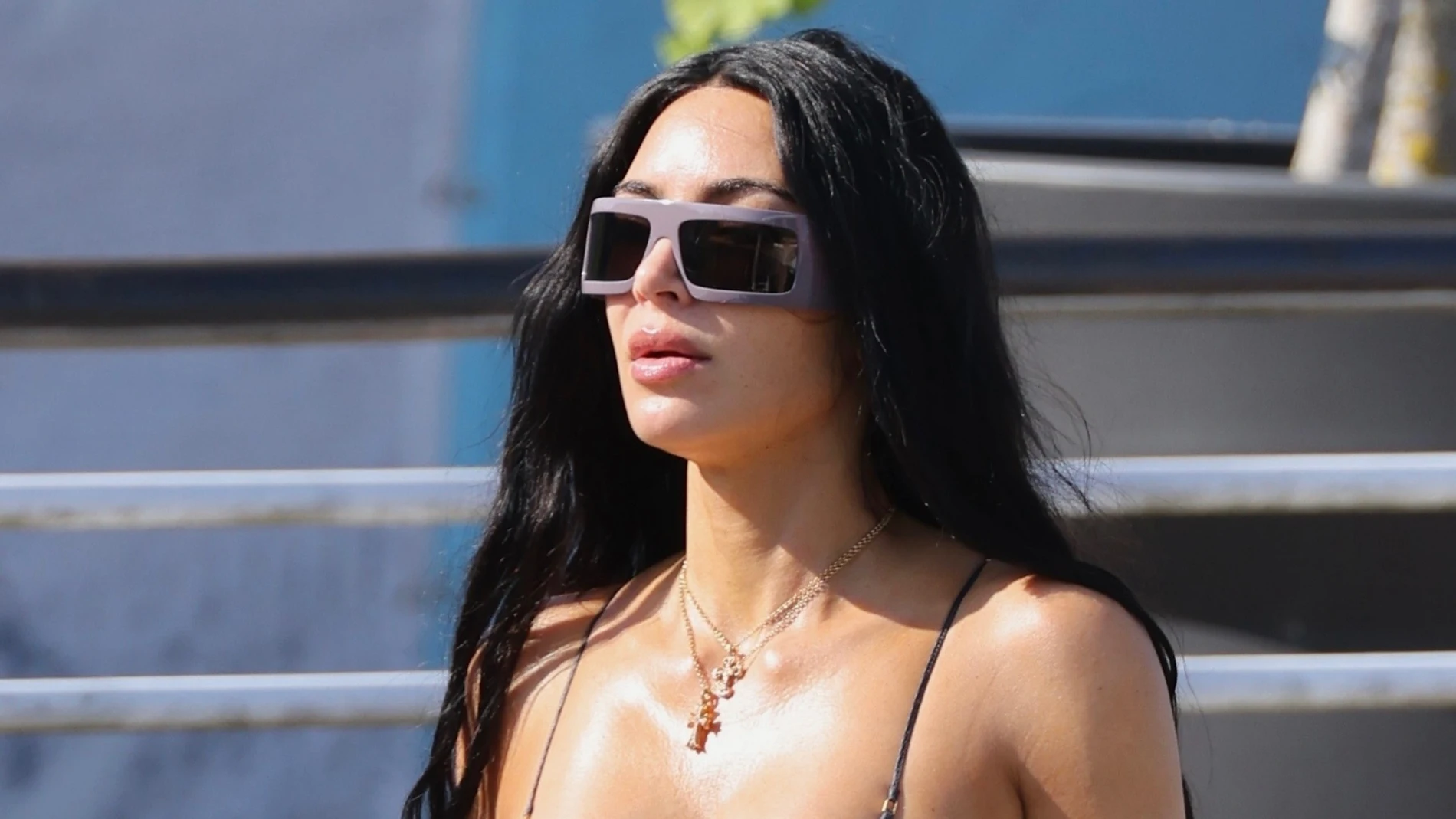 Kim Kardashian en Venecia tras la boda de Jeff Bezos