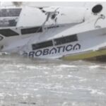 Restos del velero italiano en la costa marroquí