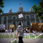 Concentración de jueces y fiscales frente al Tribunal Supremo