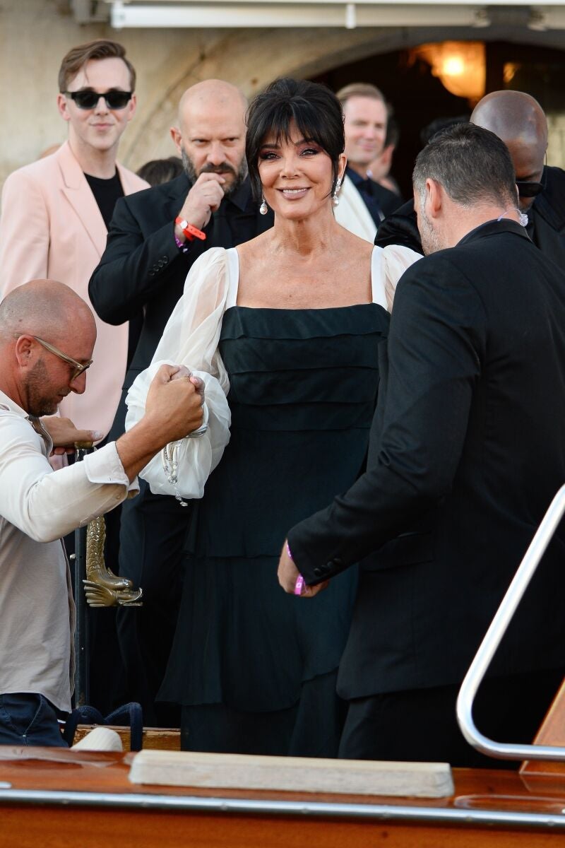 Kriss Jenner en la boda de Lauren Sánchez y Jeff Bezos en Venecia.