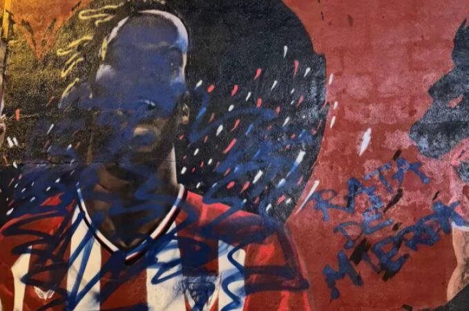 El mural de Nico Williams, vandalizado de nuevo