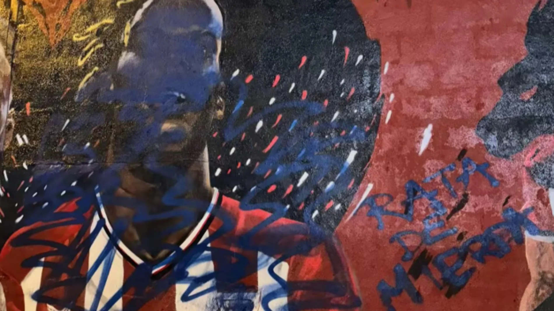 El mural de Nico Williams, vandalizado de nuevo
