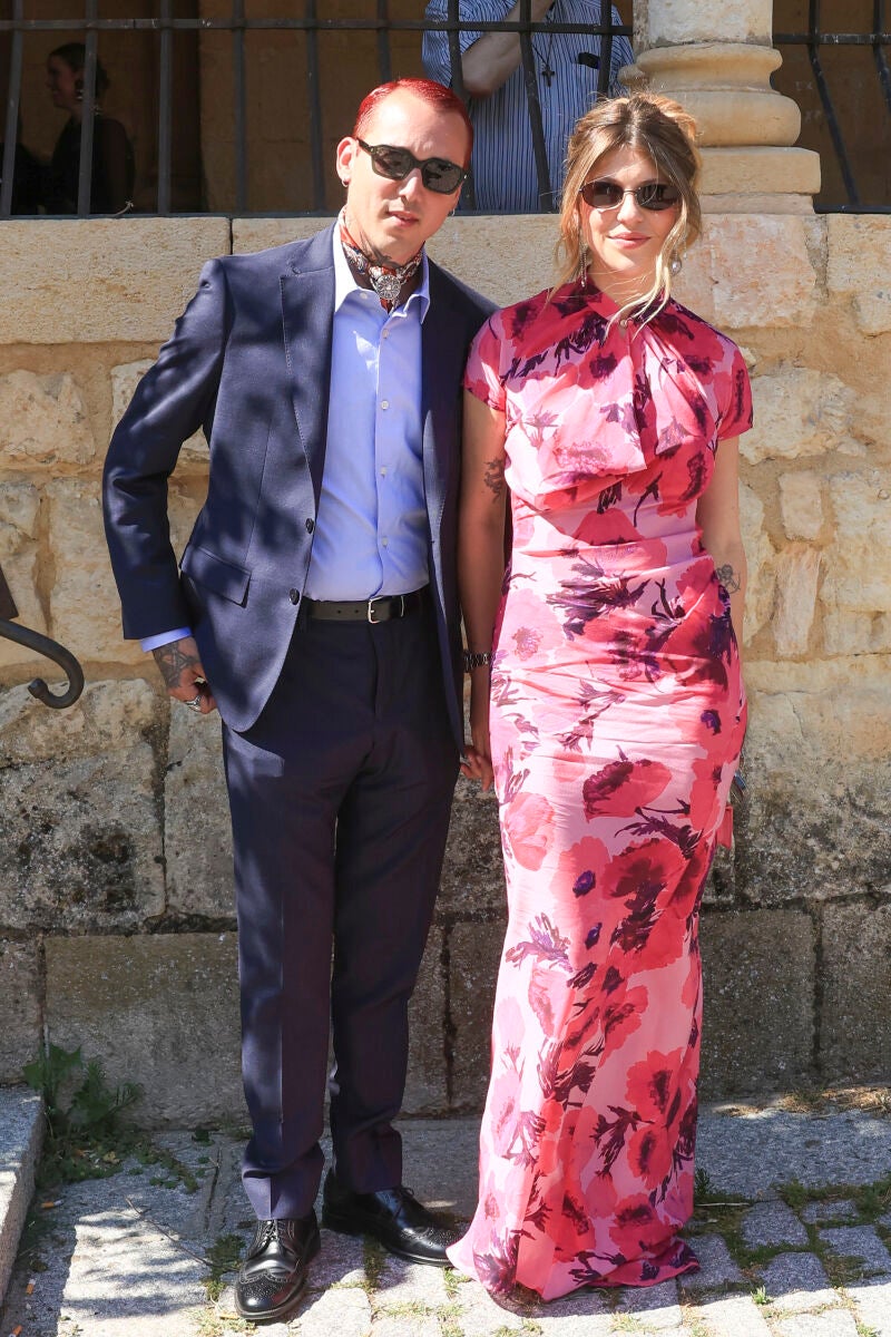 Anita Matamoros en la boda de Ana de Miguel en Sevilla.
