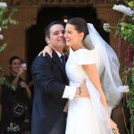 Álvaro Aguilar y Ana de Miguel en su boda.