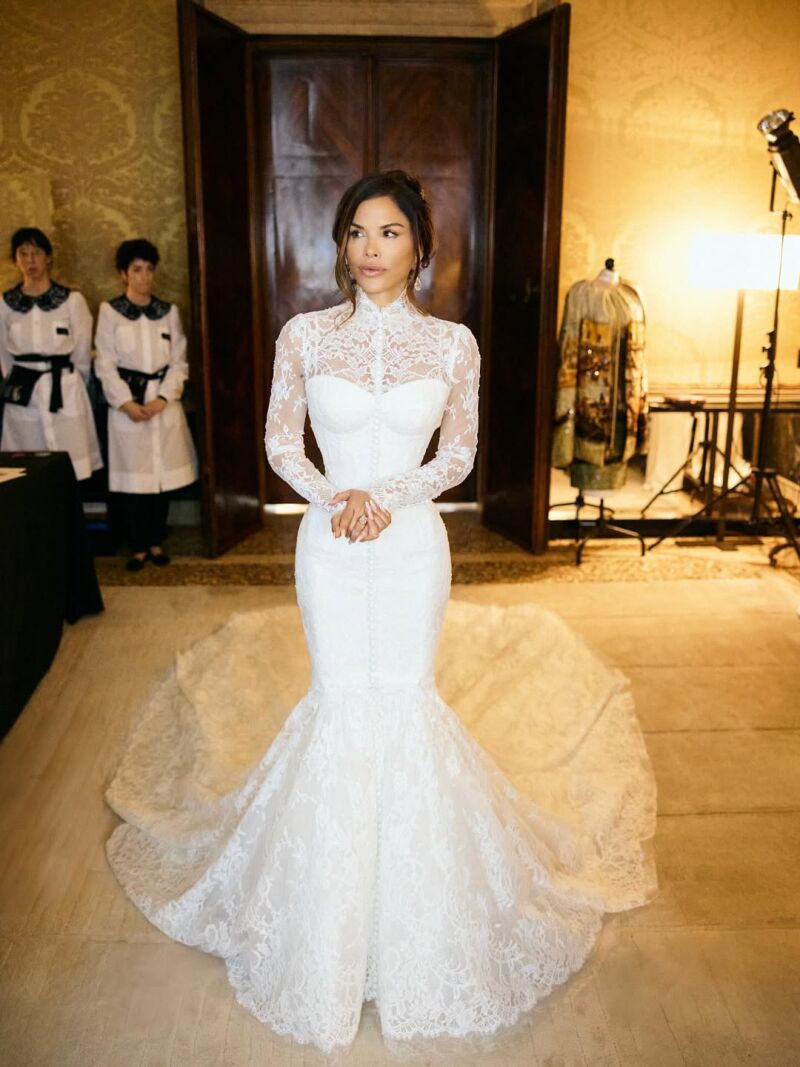 Vestido de novia de Lauren Sánchez.