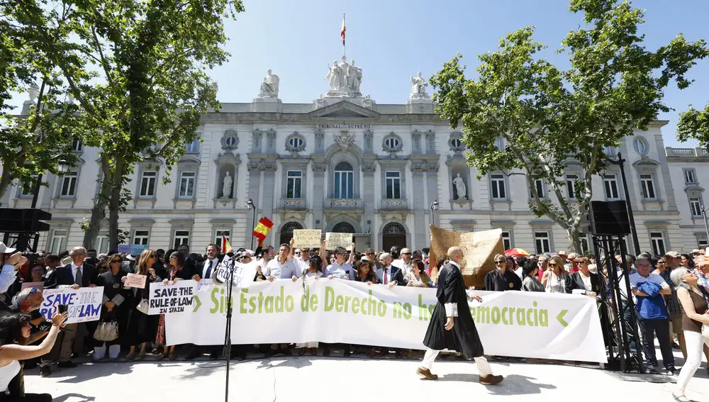 Protesta en el Supremo por la independencia judicial