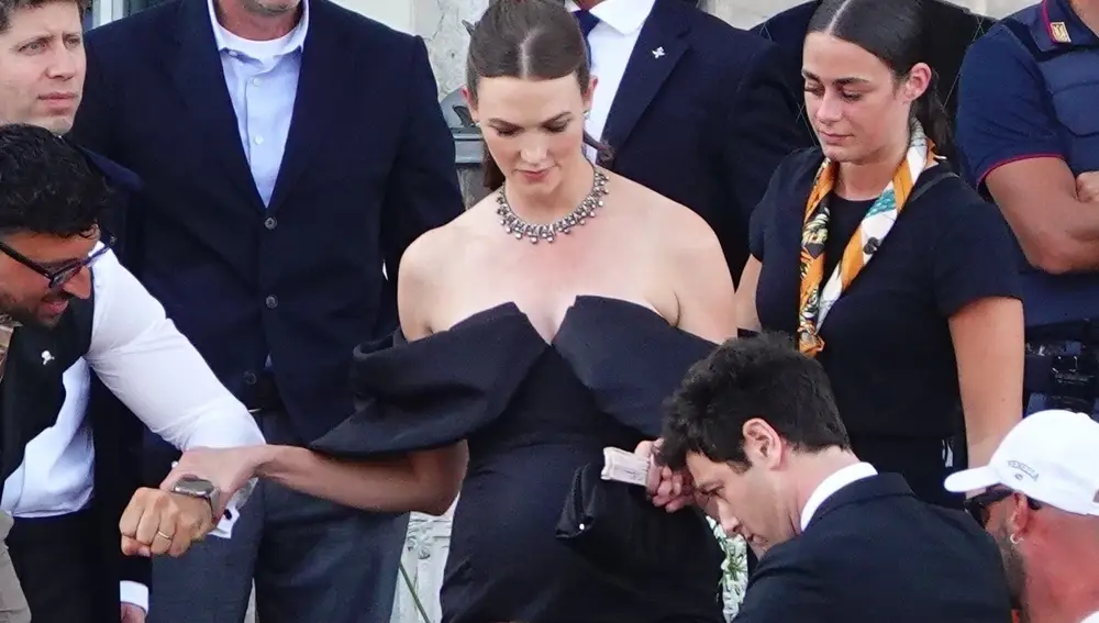 Karlie Kloss en la boda de Lauren Sánchez y Jeff Bezos en Venecia.