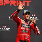 Marc Márquez celebra su triunfo en el Sprint de Assen