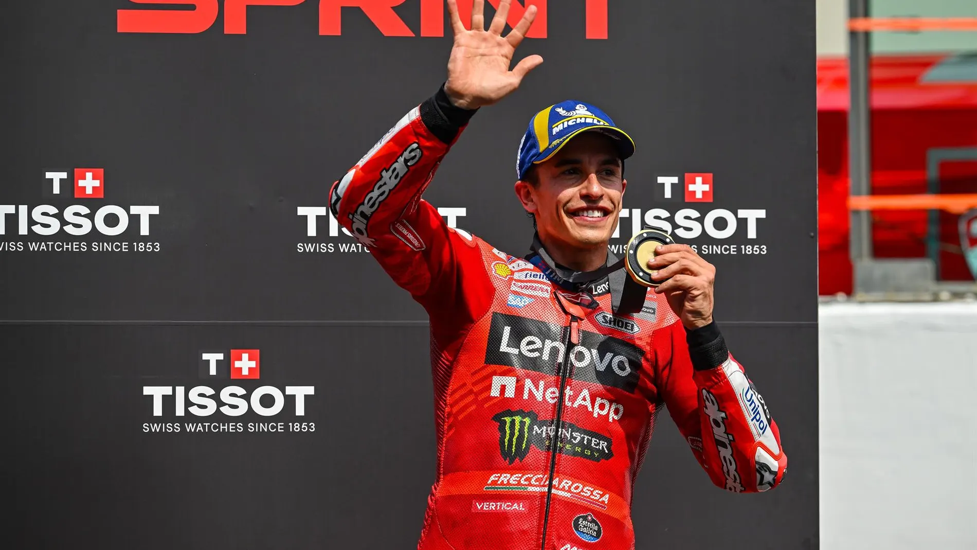 Marc Márquez celebra su triunfo en el Sprint de Assen