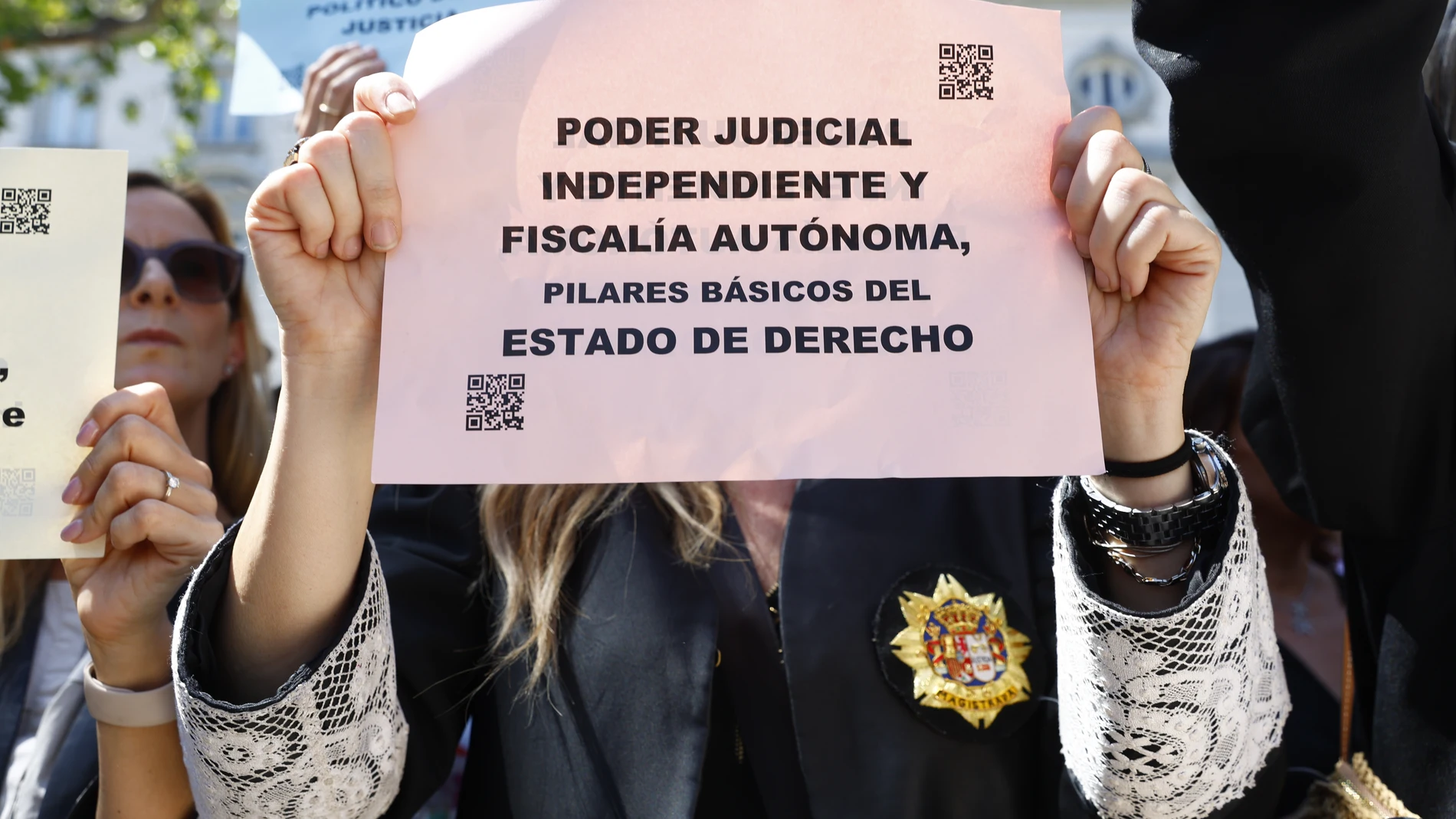 Concentracin en el Tribunal Supremo en defensa del poder judicial y la independencia del mismo.