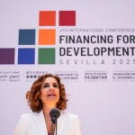 Maria Jesús Montero visita las instalaciones donde se celebrará la IV Conferencia Internacional sobre Financiación al Desarrollo de la ONU (Sevilla)