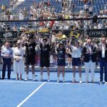 Entrega de trofeos del Torneo de Pádel en la Plaza Mayor de Valladolid