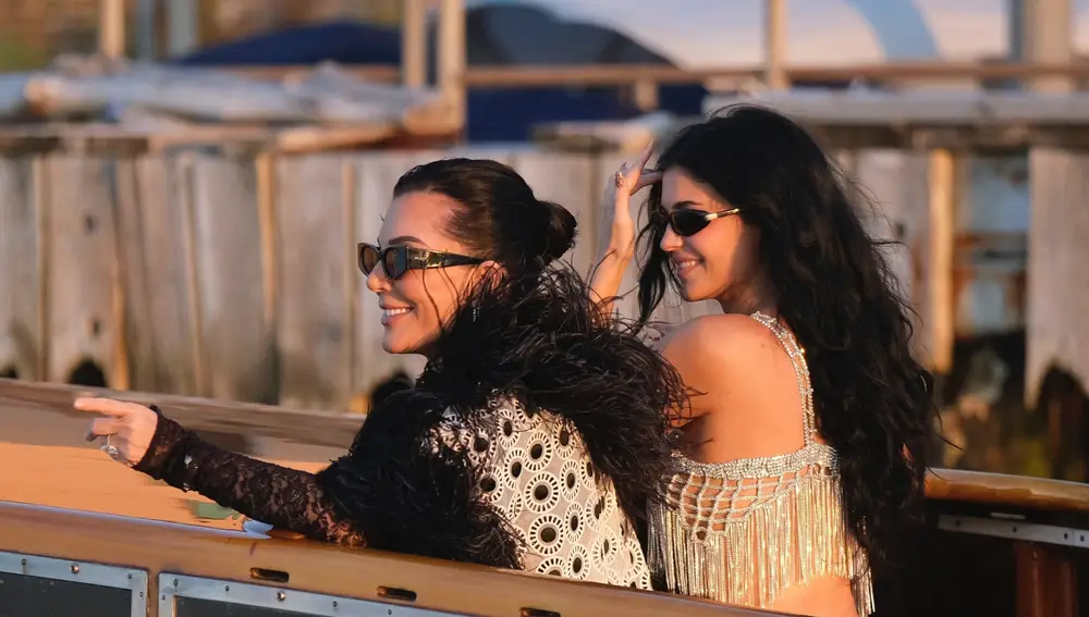 Kris y Kylie Jenner en Venecia