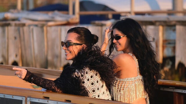 Kris y Kylie Jenner en Venecia