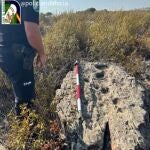 Localizan en Huelva un nuevo yacimiento megalítico y recuperan un bloque de cuarcita con 15 grabados rupestres