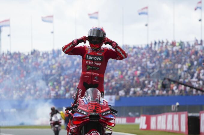 Marc Márquez, tras ganar la carrera larga de Assen