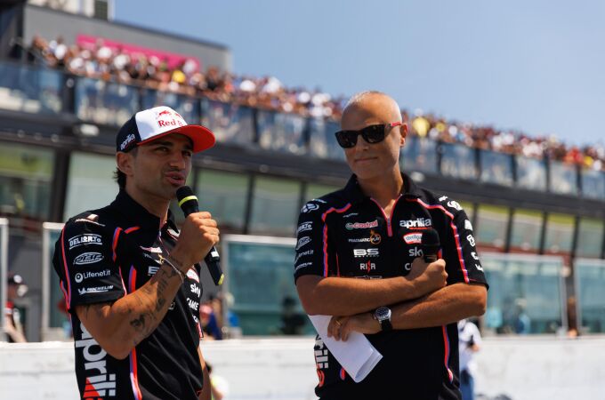 Jorge Martín, en un acto de Aprilia