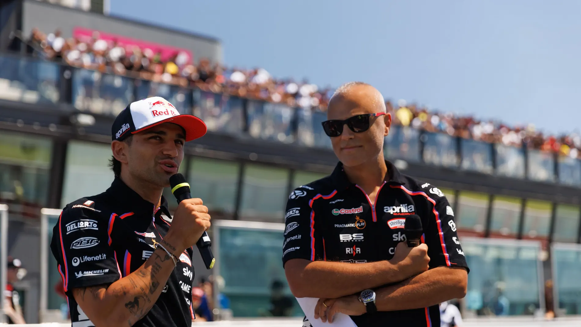 Jorge Martín, en un acto de Aprilia