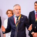 Grande-Marlaska preside el Centro de Coordinación (Cecor) del dispositivo policial que dará seguridad a la celebración de la IV Conferencia Internacional sobre Financiación del Desarrollo (Sevilla)