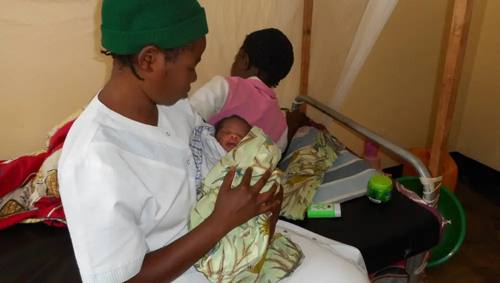 Amidun bebé recién nacido en el Complejo Médico Cishugi, en la Rapública Democrática del Congo.