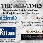 Titulares de los principales periódicos de la prensa internacional.