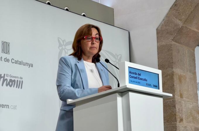 La consellera de Territorio, Vivienda y Transición Ecológica y portavoz de la Generalitat, Sílvia Paneque, en una rueda de prensa