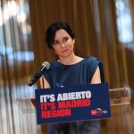 La presidenta de la Comunidad de Madrid, Isabel Díaz Ayuso