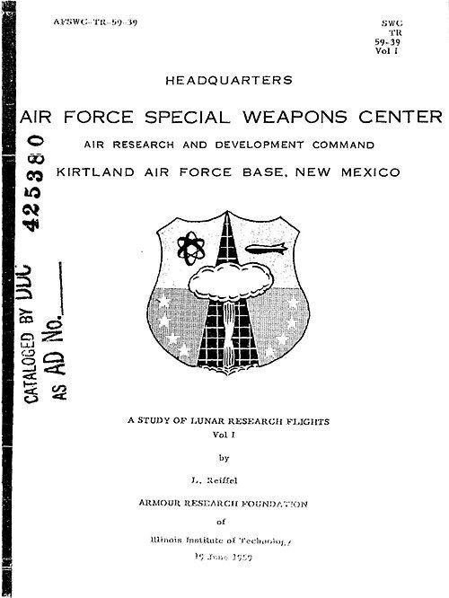 Portada del informe elaborado por Leonard Reiffel
