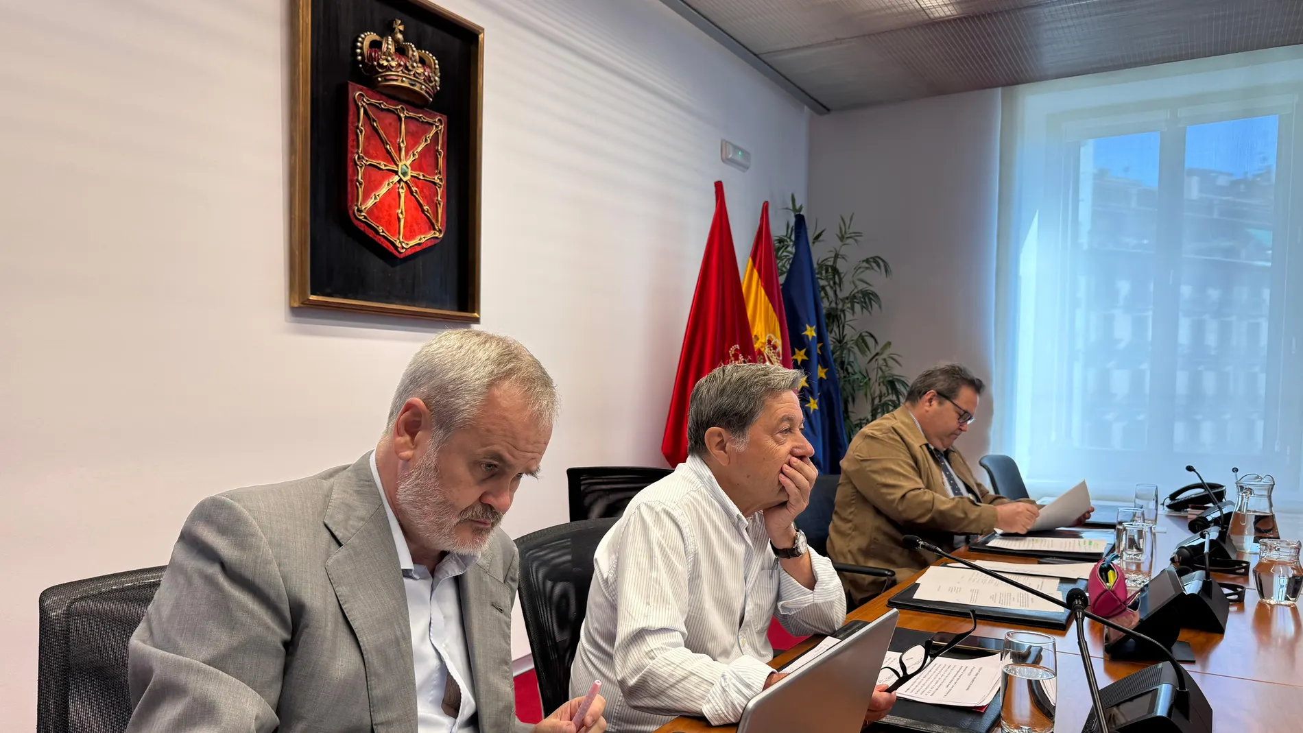 Ismael de la Barba y Manuel Sierra, de la plataforma a favor del monumento