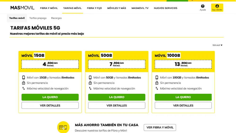 Así queda la plantilla móvil de MásMóvil