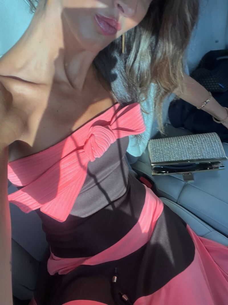 El vestido de Inés Domecq.