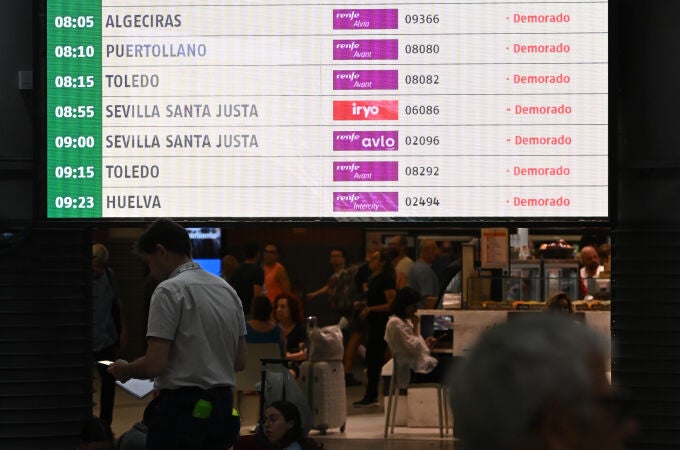 Los trenes Madrid-Sevilla no circularán hasta nuevo aviso por la avería en Toledo